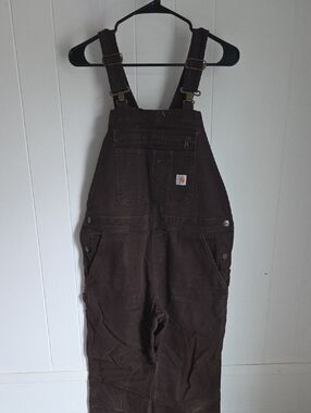 Carhartt Womens Dark Brown Overalls